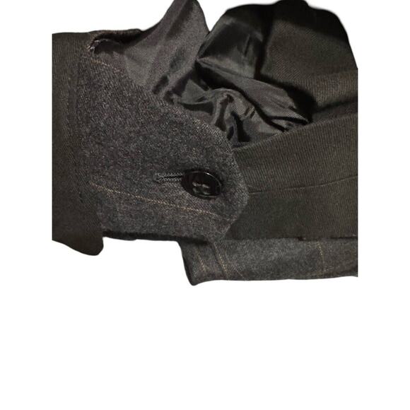 Hickey Freeman Custom Made Fine Wool Charcoal Large Check Men’s Suit 46, 36x32 - Picture 12 of 13